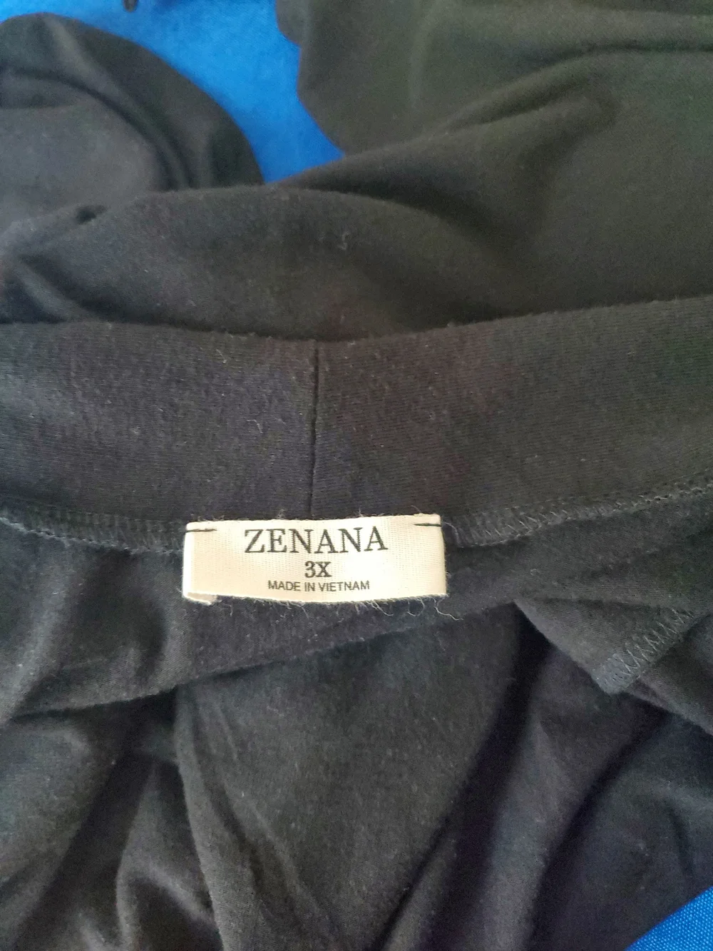 Zenana Black Open Front Cardigan 3XL Plus Size Pocket 3/4 Sleeve Knit Kimono